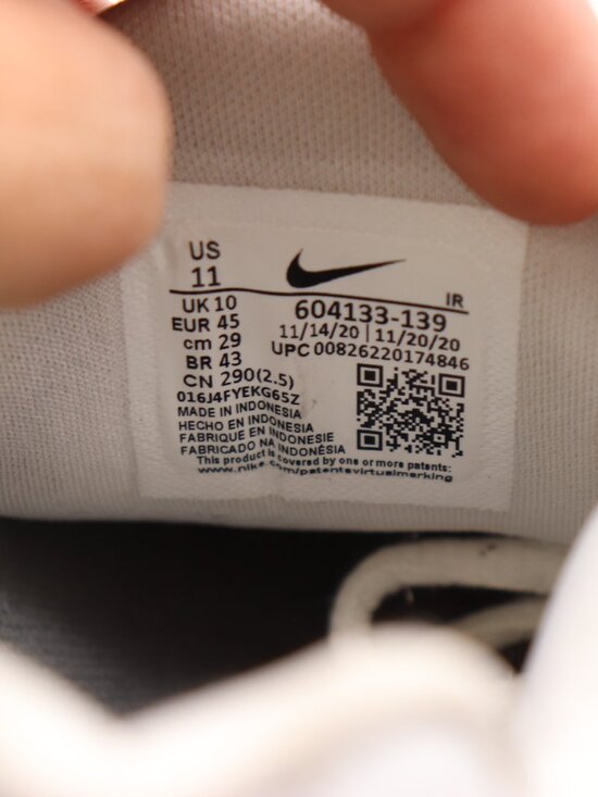 Nike Air Max Plus Tn Men\'s Size 11 Triple White Cool Grey Sneakers main image 10